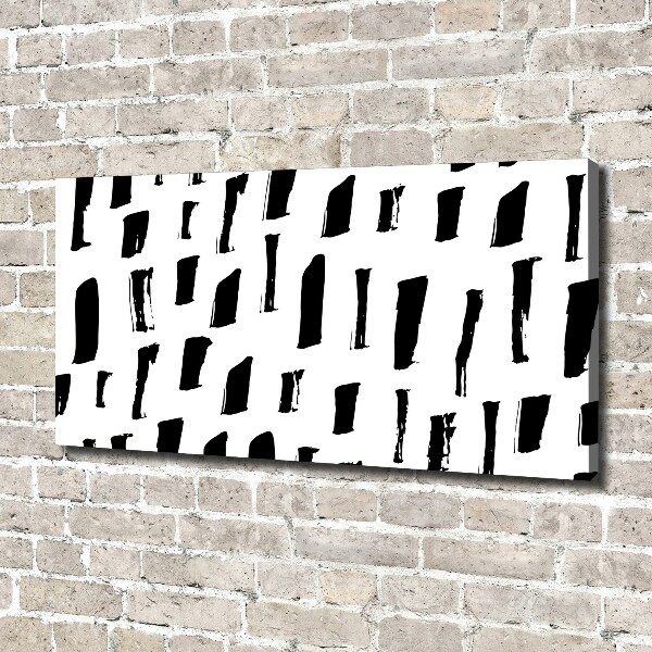 Foto en lienzo con acabado profesional horizontal Manchas blancas y negras