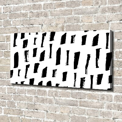 Foto en lienzo con acabado profesional horizontal Manchas blancas y negras