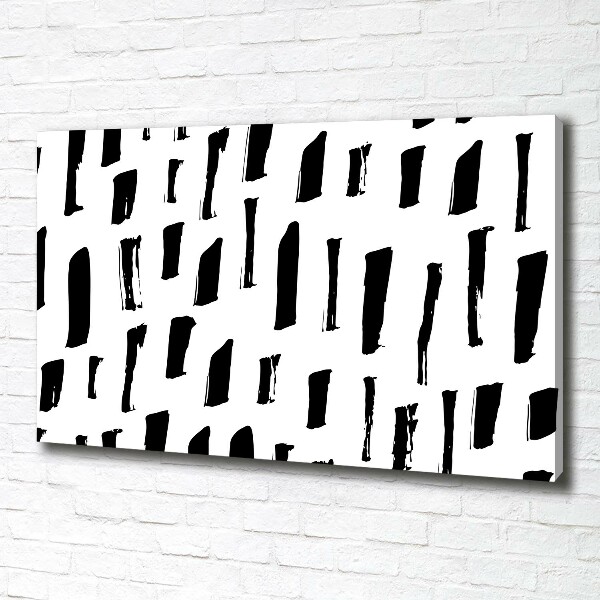 Foto en lienzo con acabado profesional horizontal Manchas blancas y negras