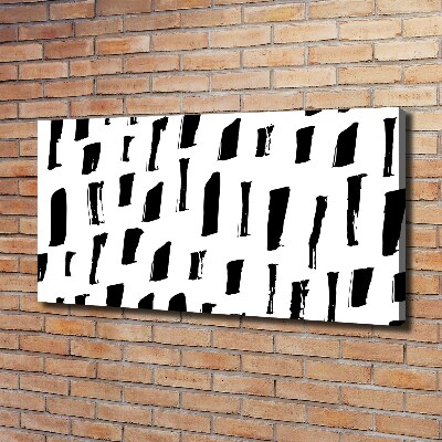 Foto en lienzo con acabado profesional horizontal Manchas blancas y negras