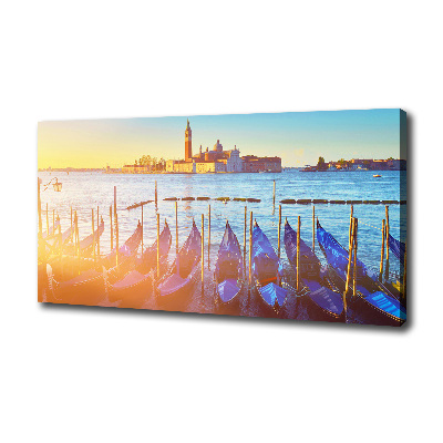 Cuadro canvas moderno de gran formato horizontal Venecia