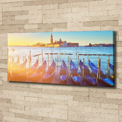 Cuadro canvas moderno de gran formato horizontal Venecia