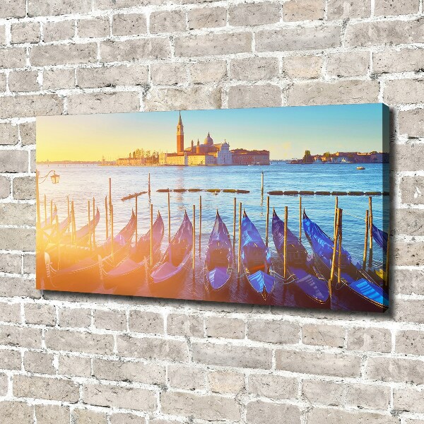 Cuadro canvas moderno de gran formato horizontal Venecia
