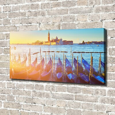 Cuadro canvas moderno de gran formato horizontal Venecia