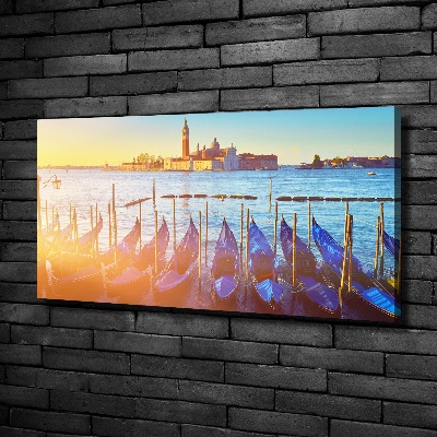 Cuadro canvas moderno de gran formato horizontal Venecia