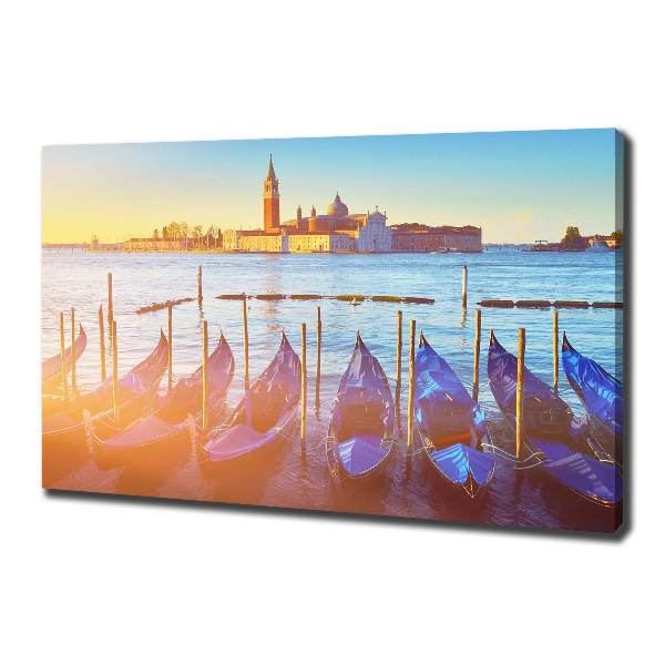 Cuadro canvas moderno de gran formato horizontal Venecia
