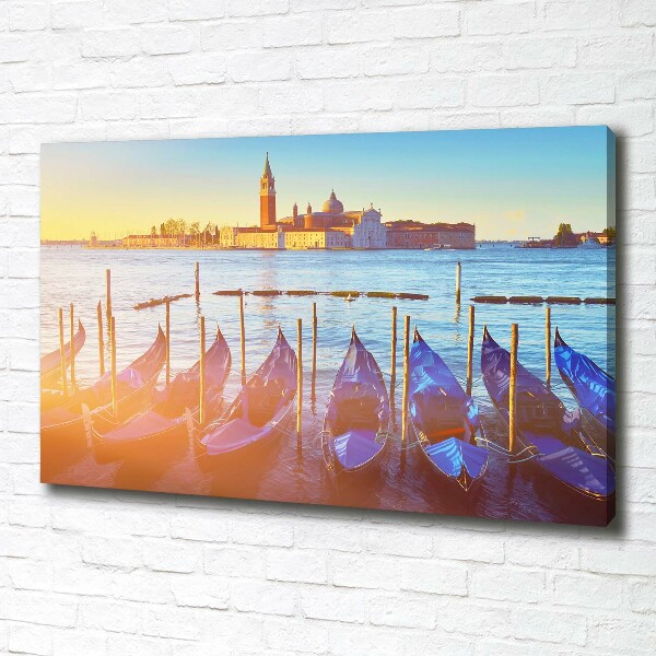 Cuadro canvas moderno de gran formato horizontal Venecia