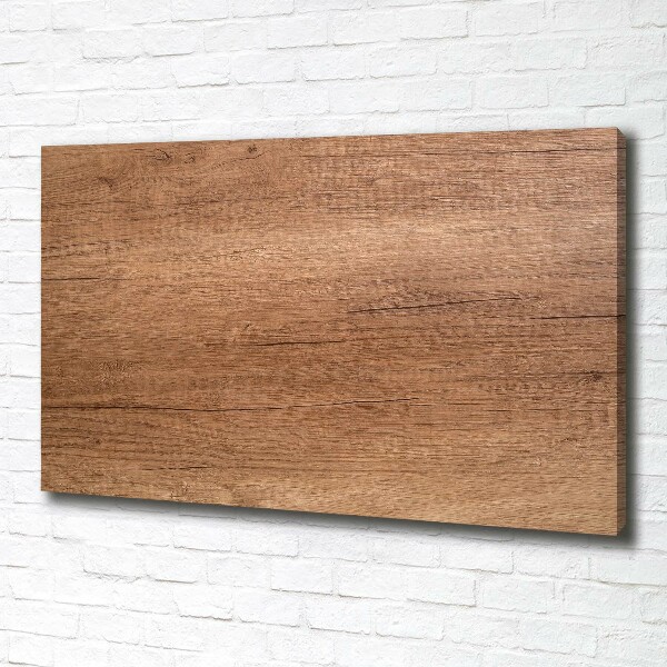 Fotocuadro en lienzo de alta calidad horizontal Fondo de madera