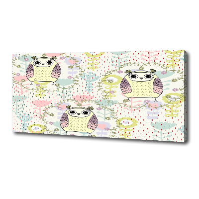 Foto en lienzo con acabado profesional horizontal Búhos