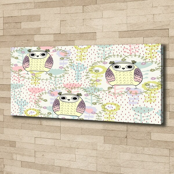 Foto en lienzo con acabado profesional horizontal Búhos