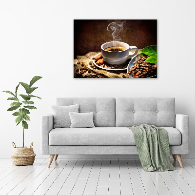 Foto en lienzo con acabado profesional horizontal Una taza de café