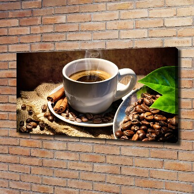 Foto en lienzo con acabado profesional horizontal Una taza de café