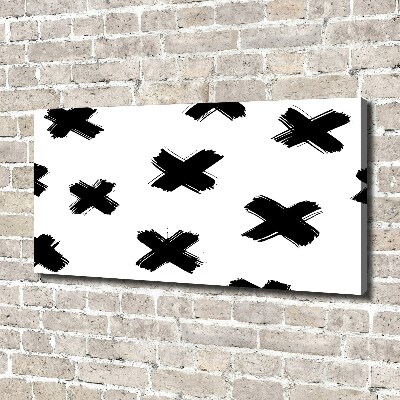 Foto obraz na płótnie Czarno-białe plamy