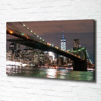 Cuadro canvas moderno de gran formato horizontal Manhattan Nueva York