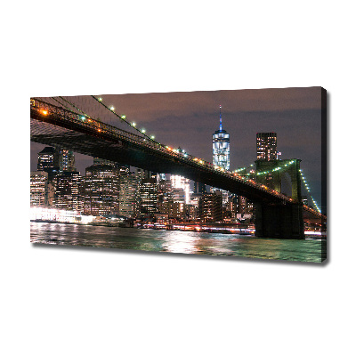 Cuadro canvas moderno de gran formato horizontal Manhattan Nueva York