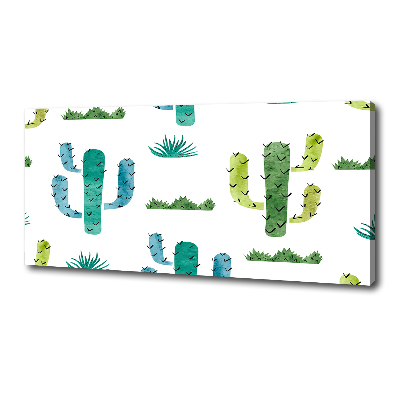 Cuadro canvas con impresión uv duradera horizontal Cactus