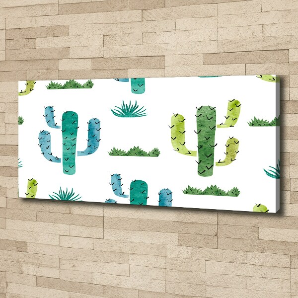 Cuadro canvas con impresión uv duradera horizontal Cactus