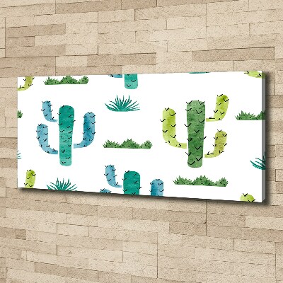 Cuadro canvas con impresión uv duradera horizontal Cactus