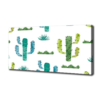 Cuadro canvas con impresión uv duradera horizontal Cactus