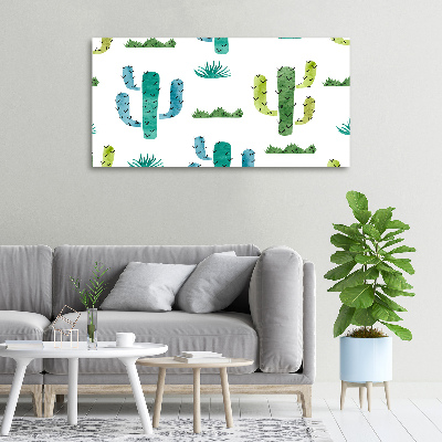 Cuadro canvas con impresión uv duradera horizontal Cactus