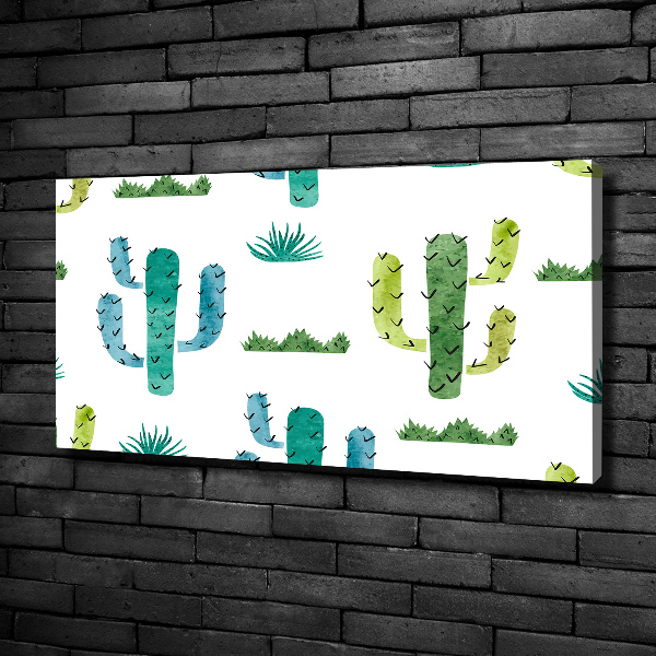 Cuadro canvas con impresión uv duradera horizontal Cactus