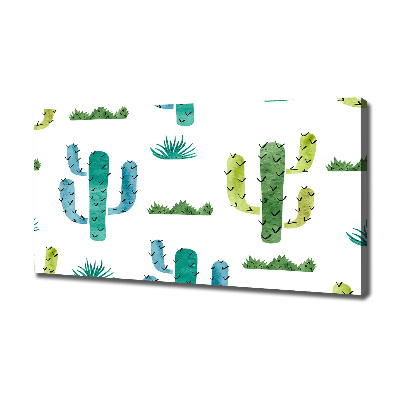 Cuadro canvas con impresión uv duradera horizontal Cactus