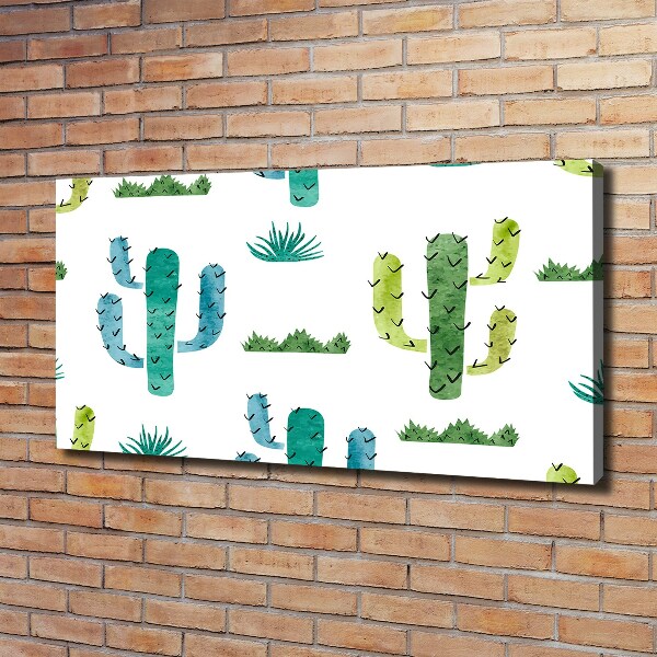 Cuadro canvas con impresión uv duradera horizontal Cactus
