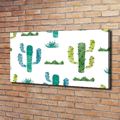 Cuadro canvas con impresión uv duradera horizontal Cactus