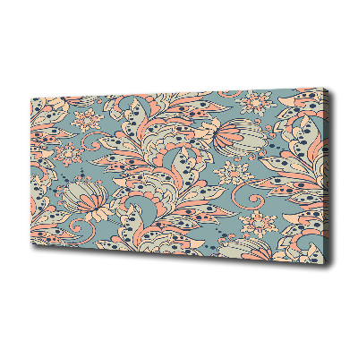 Foto en lienzo con acabado profesional horizontal flores étnicas