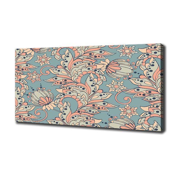Foto en lienzo con acabado profesional horizontal flores étnicas