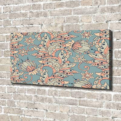 Foto en lienzo con acabado profesional horizontal flores étnicas