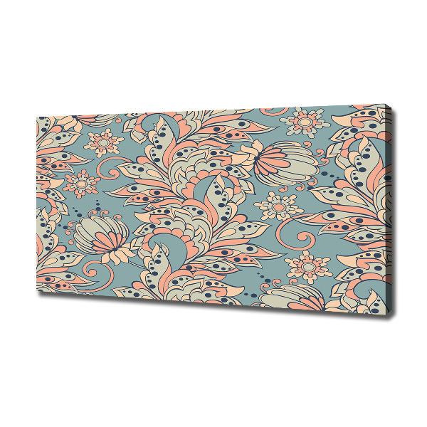 Foto en lienzo con acabado profesional horizontal flores étnicas
