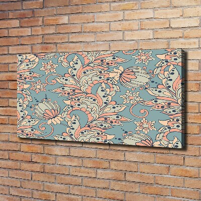 Foto en lienzo con acabado profesional horizontal flores étnicas
