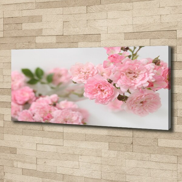 Cuadro canvas con impresión uv duradera horizontal Rosas silvestres
