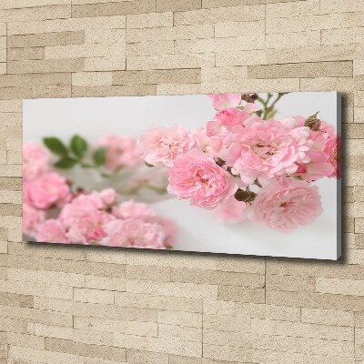 Cuadro canvas con impresión uv duradera horizontal Rosas silvestres