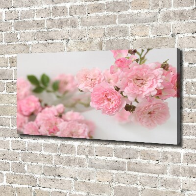 Cuadro canvas con impresión uv duradera horizontal Rosas silvestres