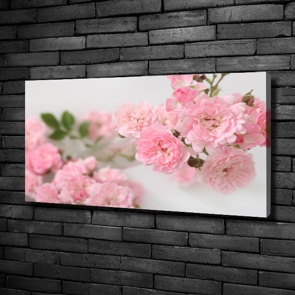 Cuadro canvas con impresión uv duradera horizontal Rosas silvestres