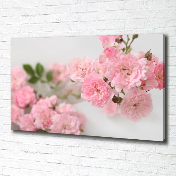 Cuadro canvas con impresión uv duradera horizontal Rosas silvestres