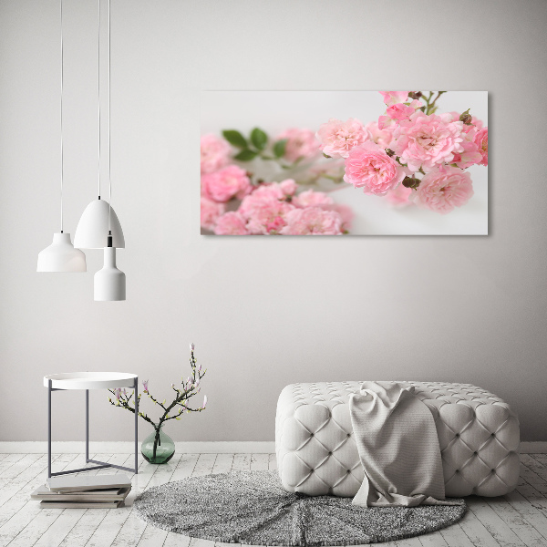 Cuadro canvas con impresión uv duradera horizontal Rosas silvestres