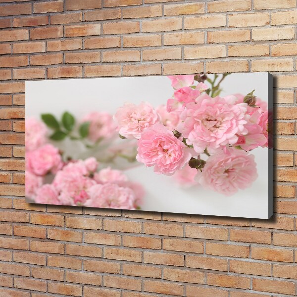 Cuadro canvas con impresión uv duradera horizontal Rosas silvestres
