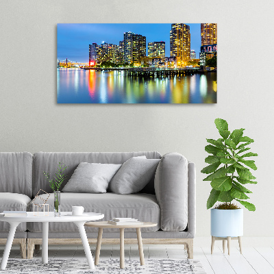 Foto obraz na płótnie Nowy Jork nocą