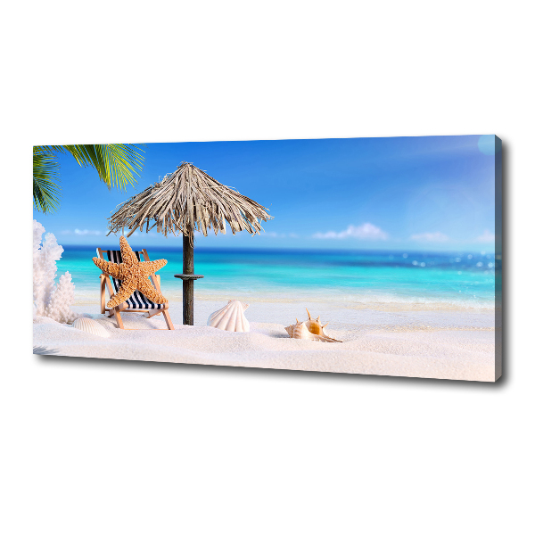 Cuadro canvas con impresión uv duradera horizontal Vacaciones en la playa