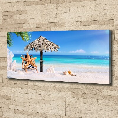 Cuadro canvas con impresión uv duradera horizontal Vacaciones en la playa