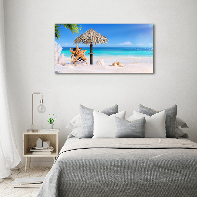 Cuadro canvas con impresión uv duradera horizontal Vacaciones en la playa