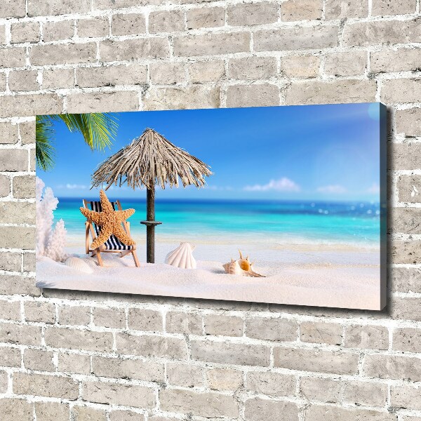 Cuadro canvas con impresión uv duradera horizontal Vacaciones en la playa