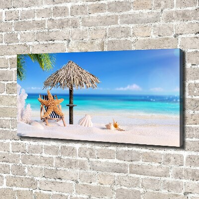 Cuadro canvas con impresión uv duradera horizontal Vacaciones en la playa