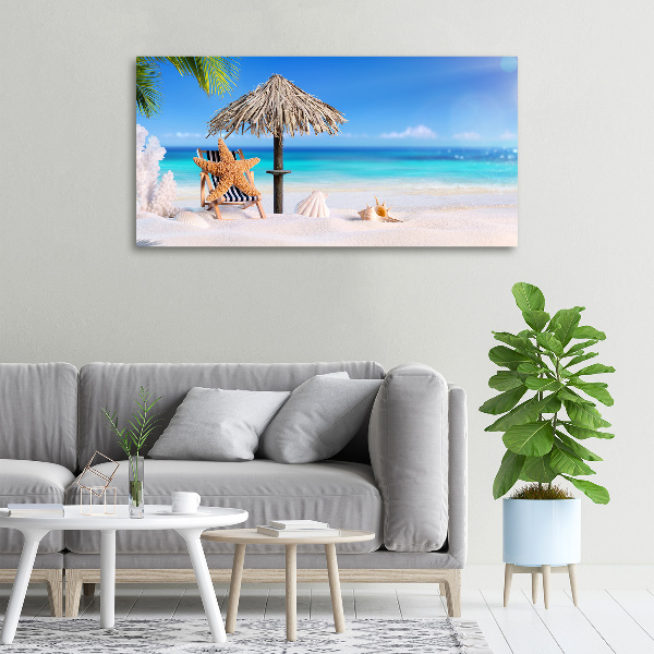 Cuadro canvas con impresión uv duradera horizontal Vacaciones en la playa