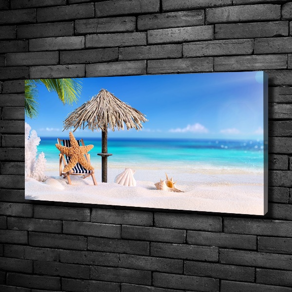 Cuadro canvas con impresión uv duradera horizontal Vacaciones en la playa
