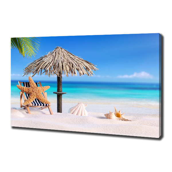 Cuadro canvas con impresión uv duradera horizontal Vacaciones en la playa