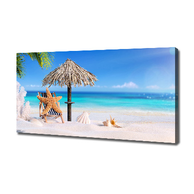 Cuadro canvas con impresión uv duradera horizontal Vacaciones en la playa